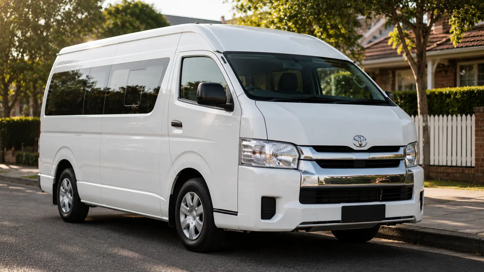Silver 7-seater maxi cab van with sliding side door